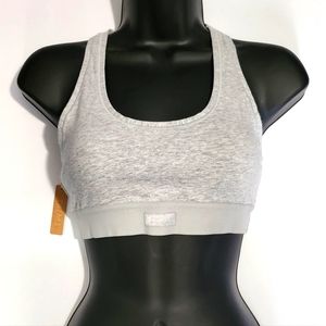 SKIMS COTTON JERSEY SPORTS BRA GRAY ⚪️
